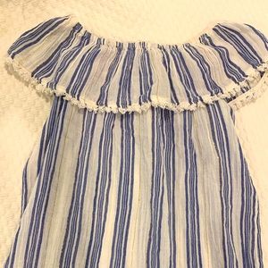 Girls Crown & Ivy off the shoulder top